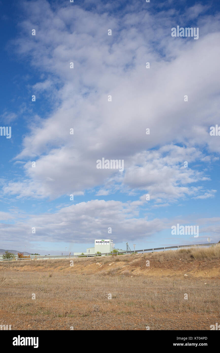 Landscape with blue sky and clouds Stock Photo - Alamy