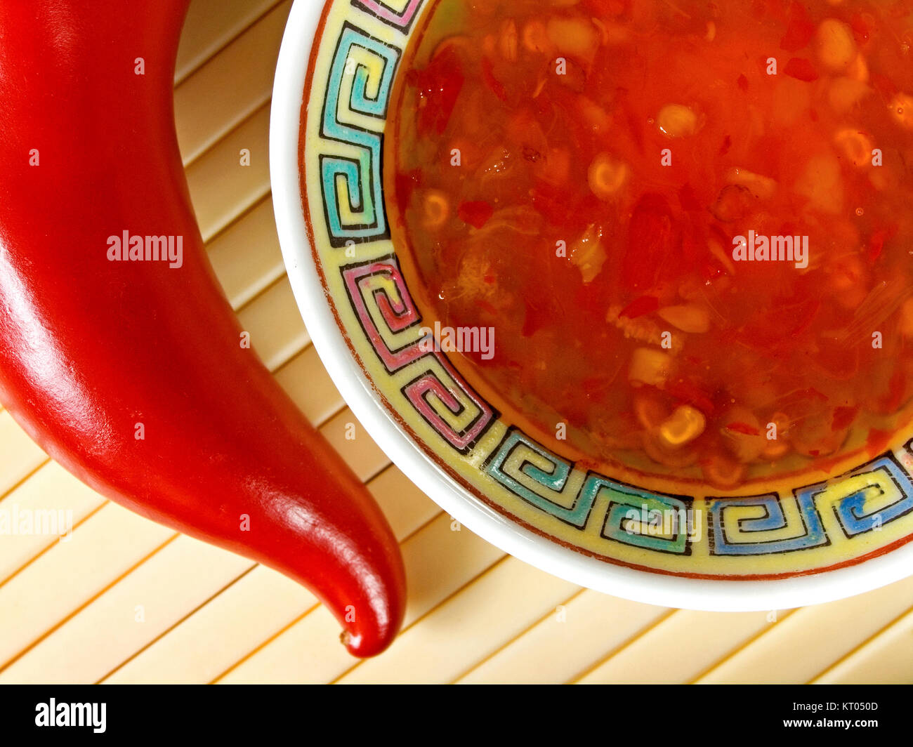 Thai Sweet Chili Sauce Stock Photo