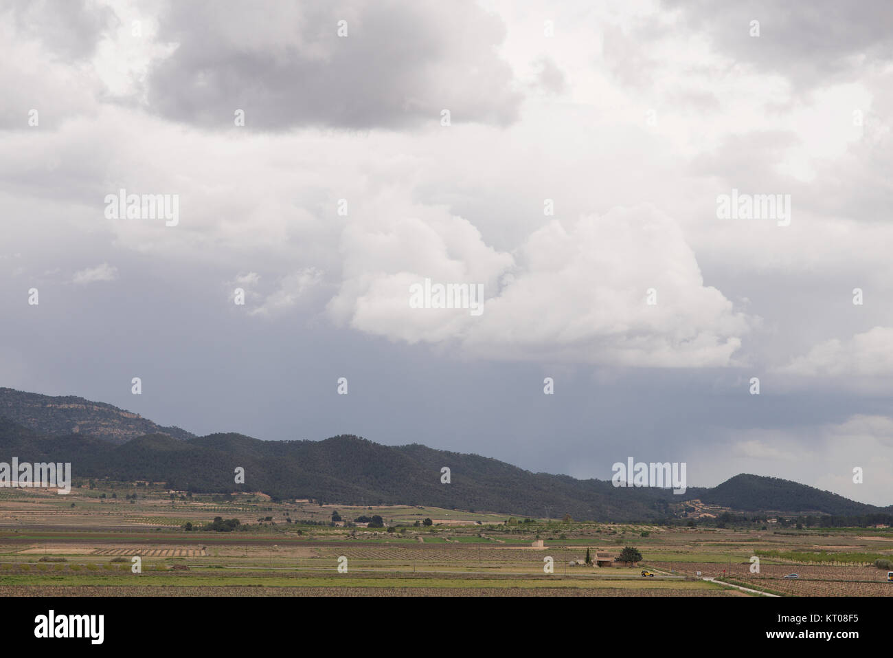 Stormy clouds over the landscape Stock Photo - Alamy