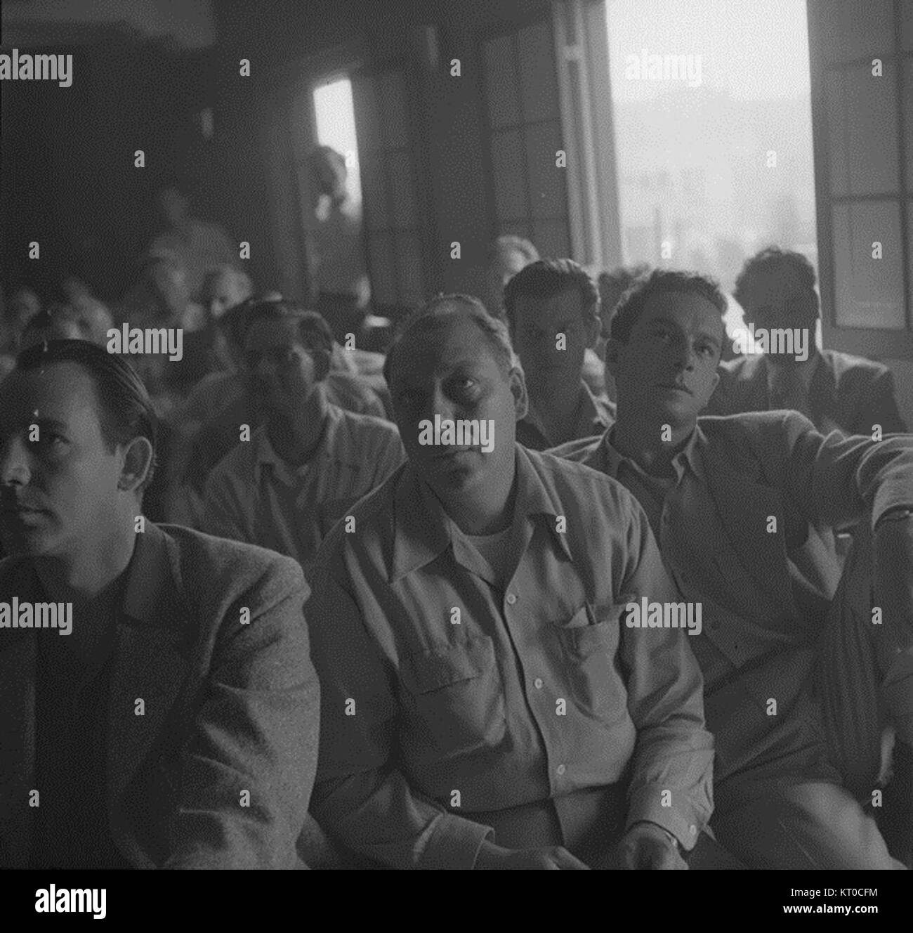 Audience at Dianetics seminar in Los Angeles in 1950 Stock Photo