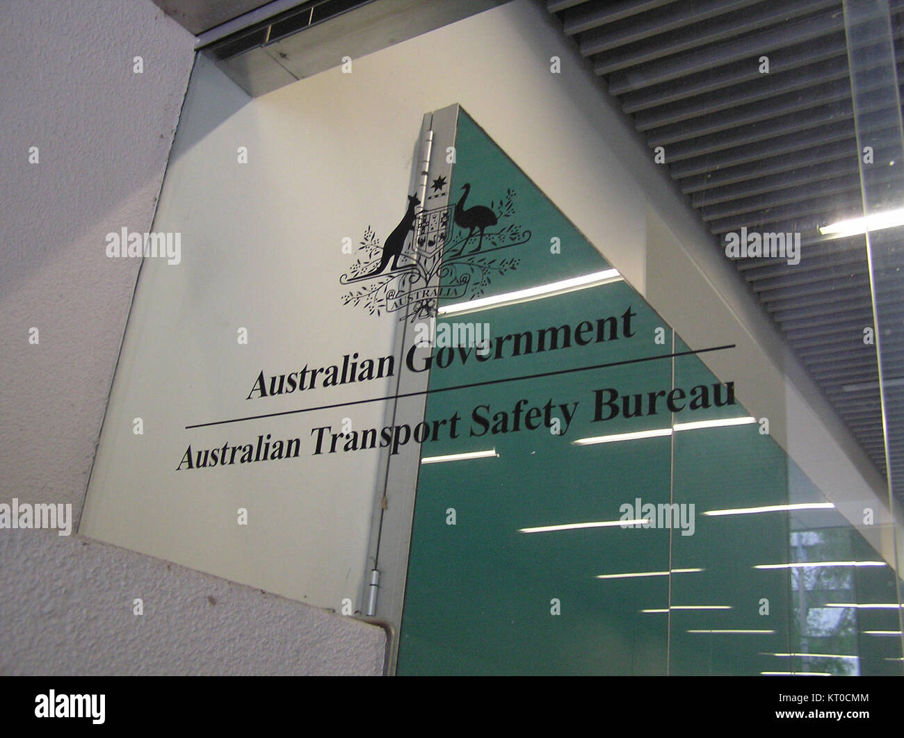 Australian Transport Safety Bureau window logo Stock Photo