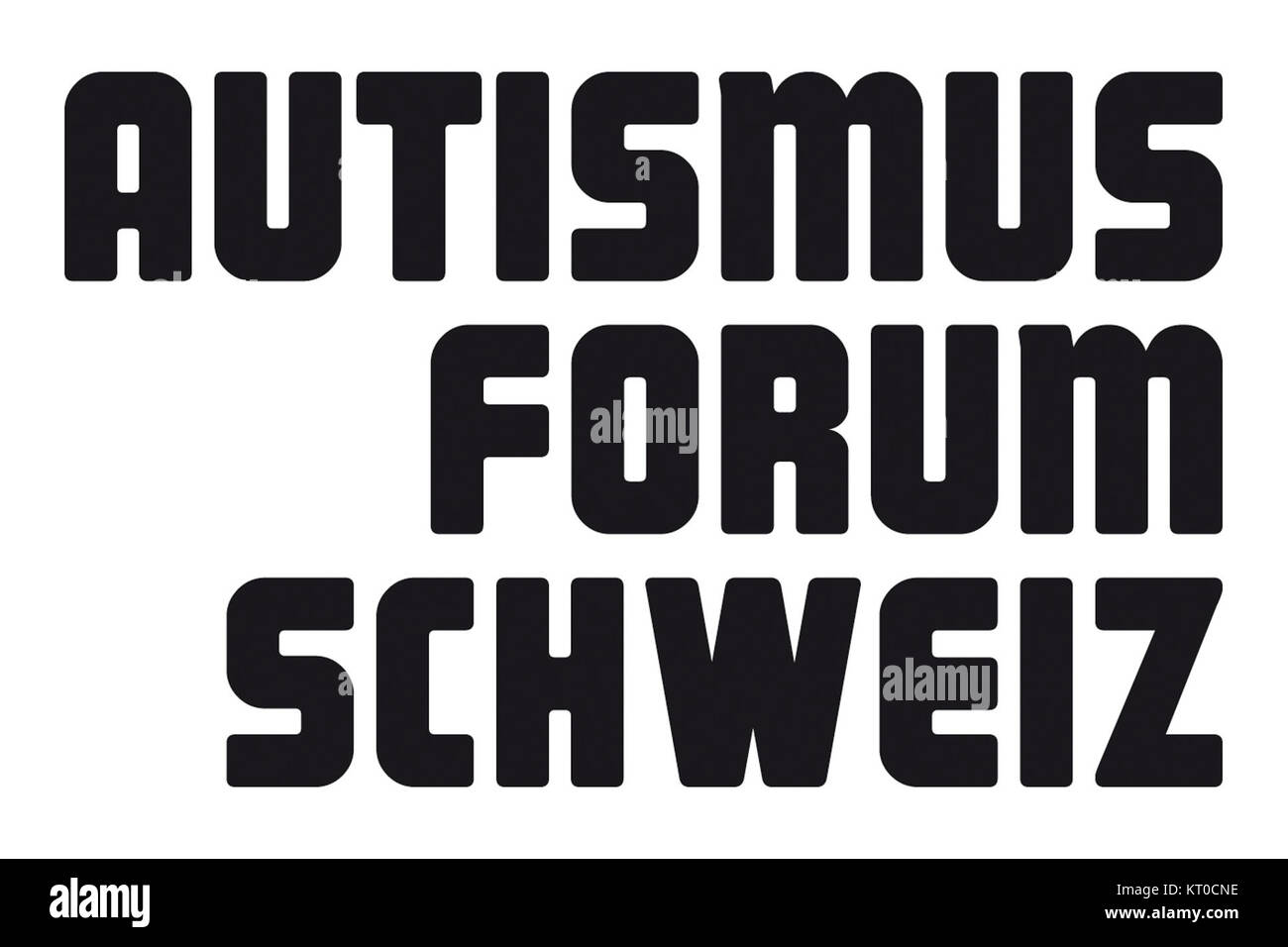 The logo of the Autismus Forum Schweiz, an organization in Switzerland focused on autism advocacy, support, and information dissemination. This logo represents the organization's work in improving awareness and support for individuals with autism. Stock Photo