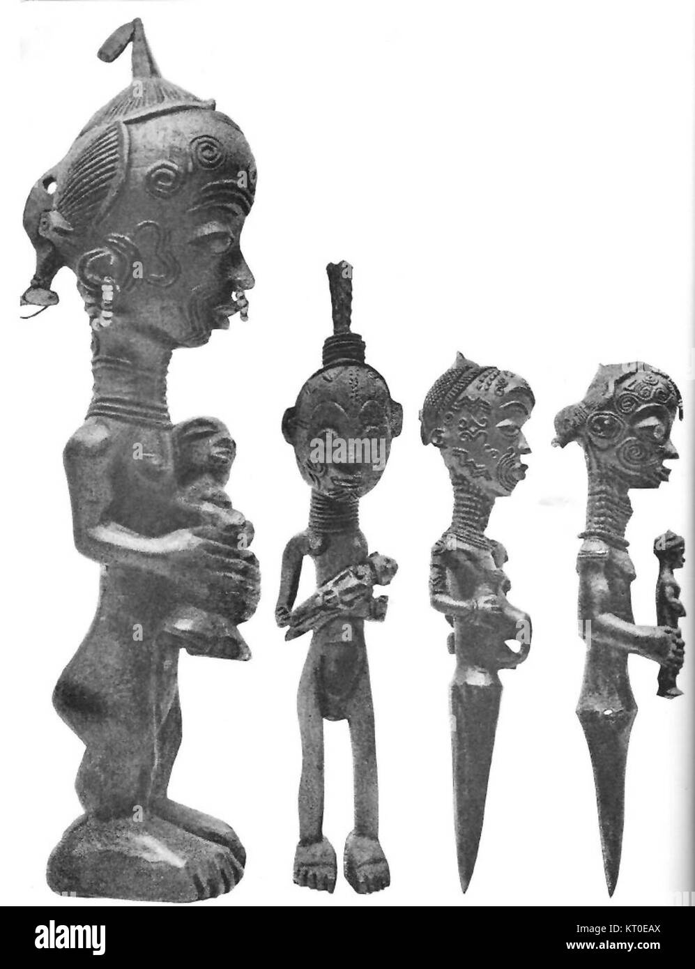 Bela Luhia statuettes, Belgian Congo Stock Photo Alamy