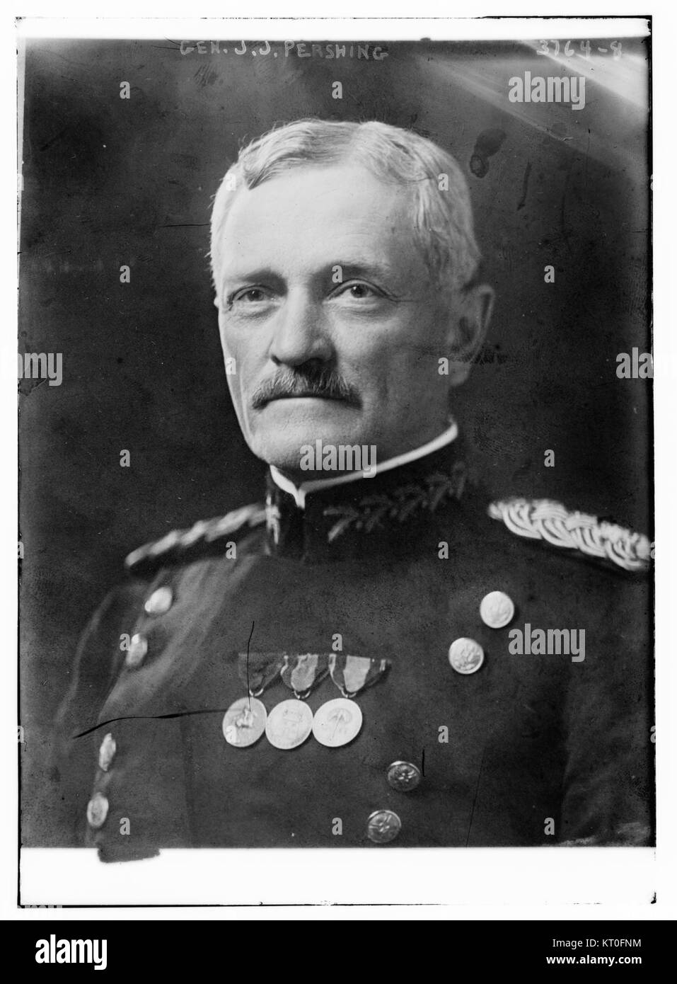 Black Jack Pershing wearing his medals Stock Photo Alamy
