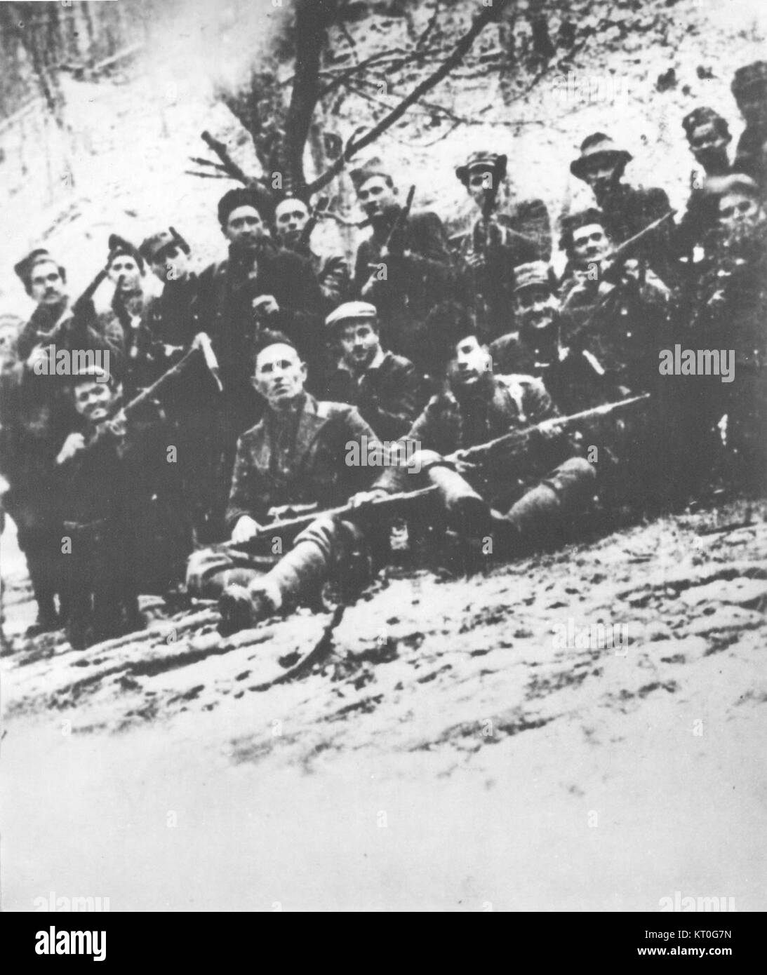 Borci Kozarskog NOP odreda, 1941-42 Stock Photo