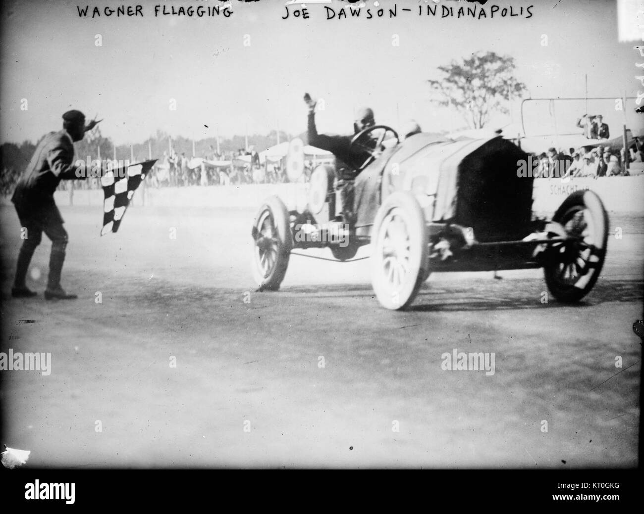 1912 Indianapolis 500, Joe Dawson winning Stock Photo