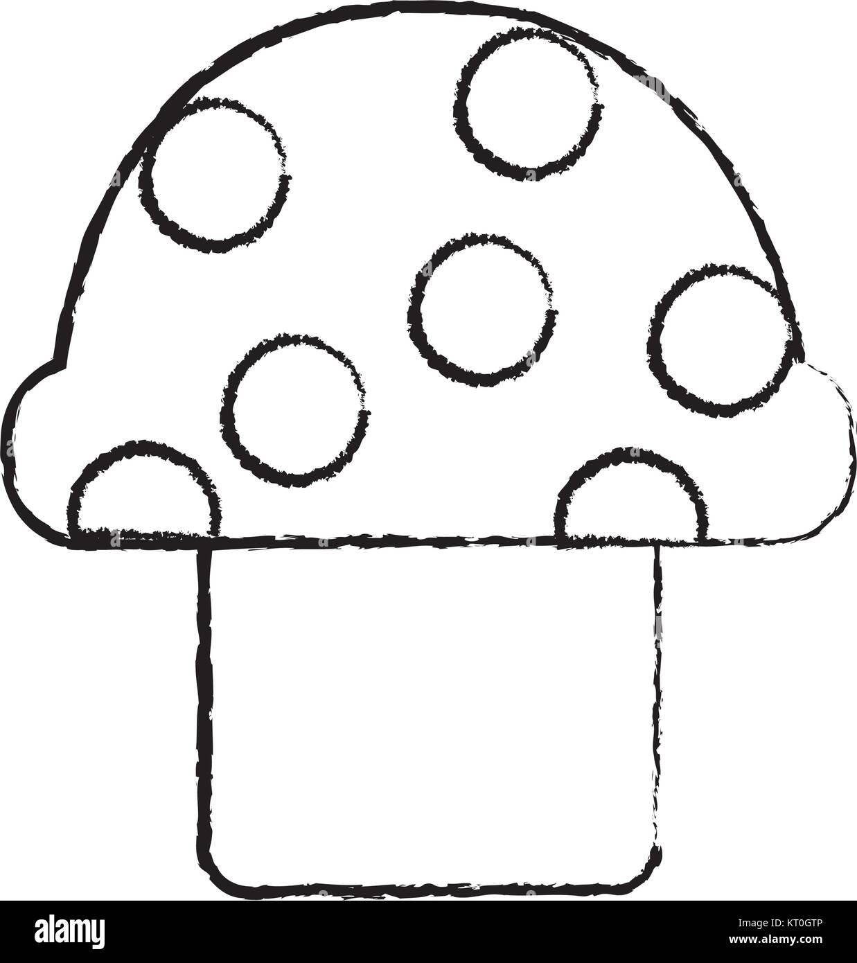 mushroom with dots icon image Stock Vector Image &amp; Art - Alamy