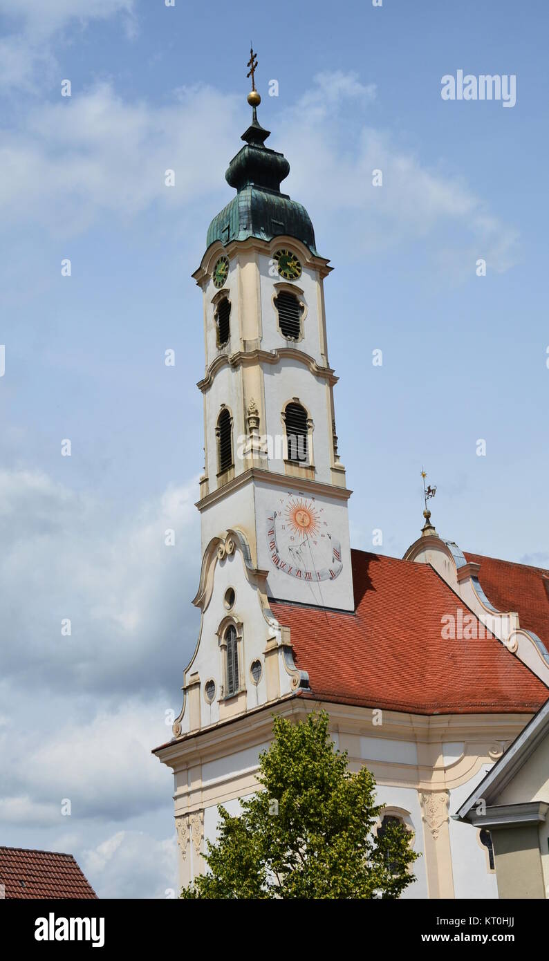 most beautiful village church in the world in steinhausen Stock Photo