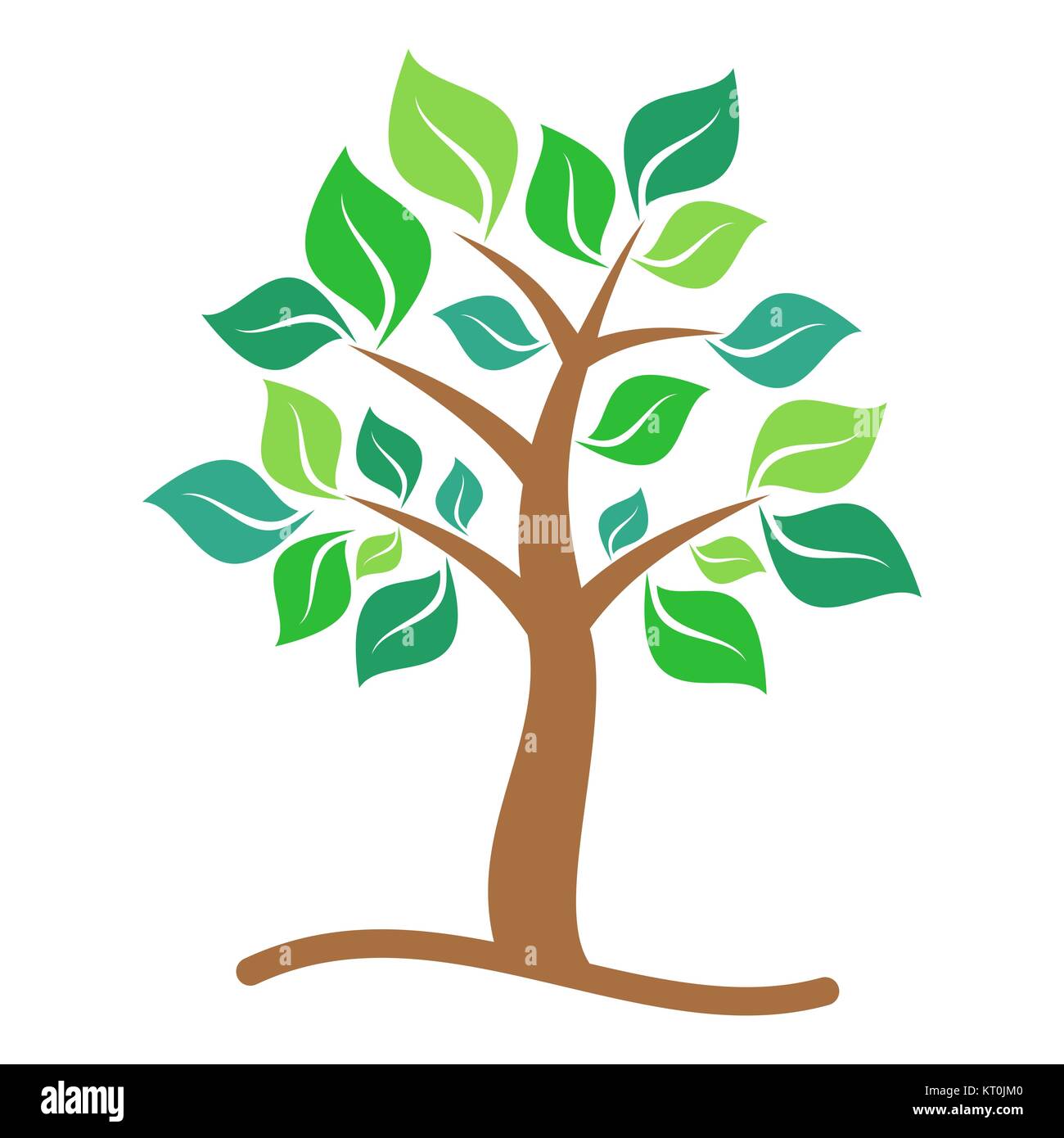 Vector plan tree Cut Out Stock Images & Pictures - Alamy