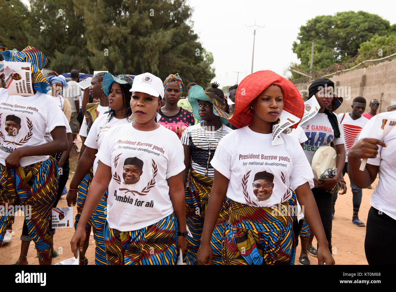 President of The Gambia Adama Barrow is popular among the young