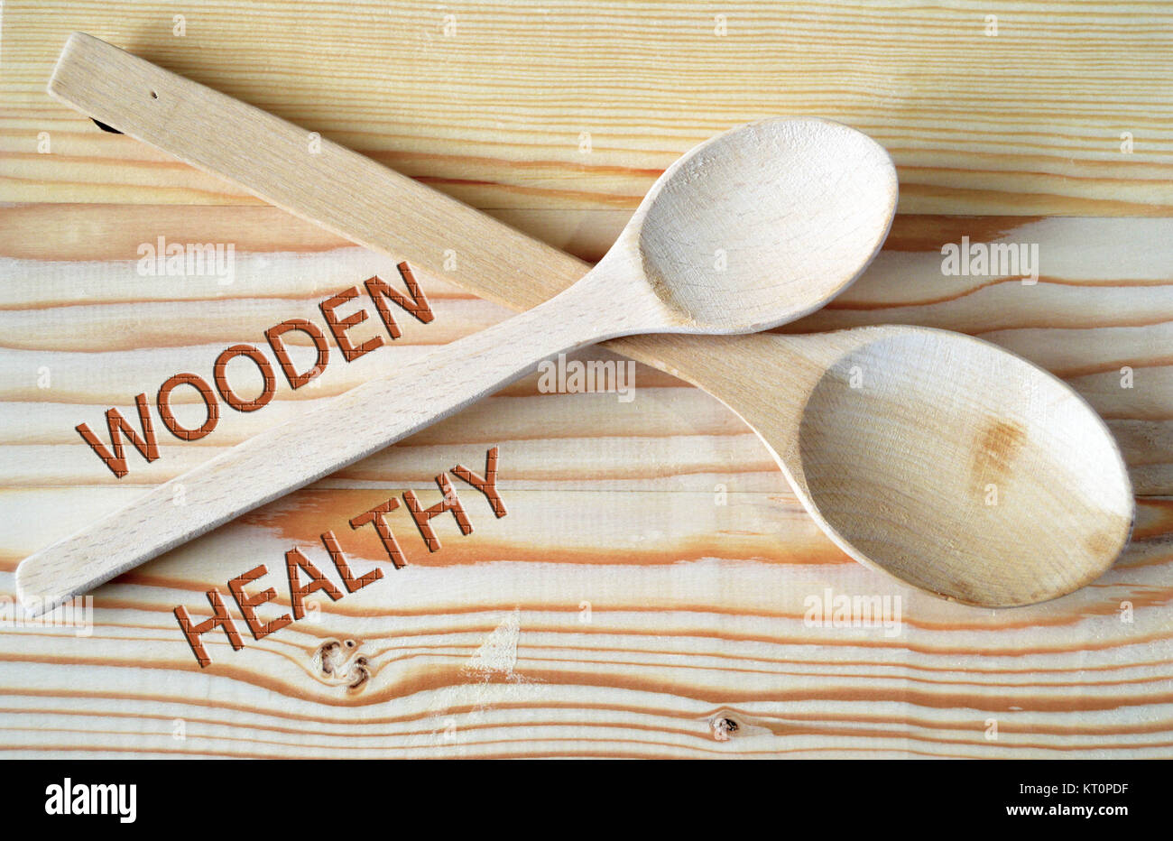 The large wooden spoon Stock Photo Alamy