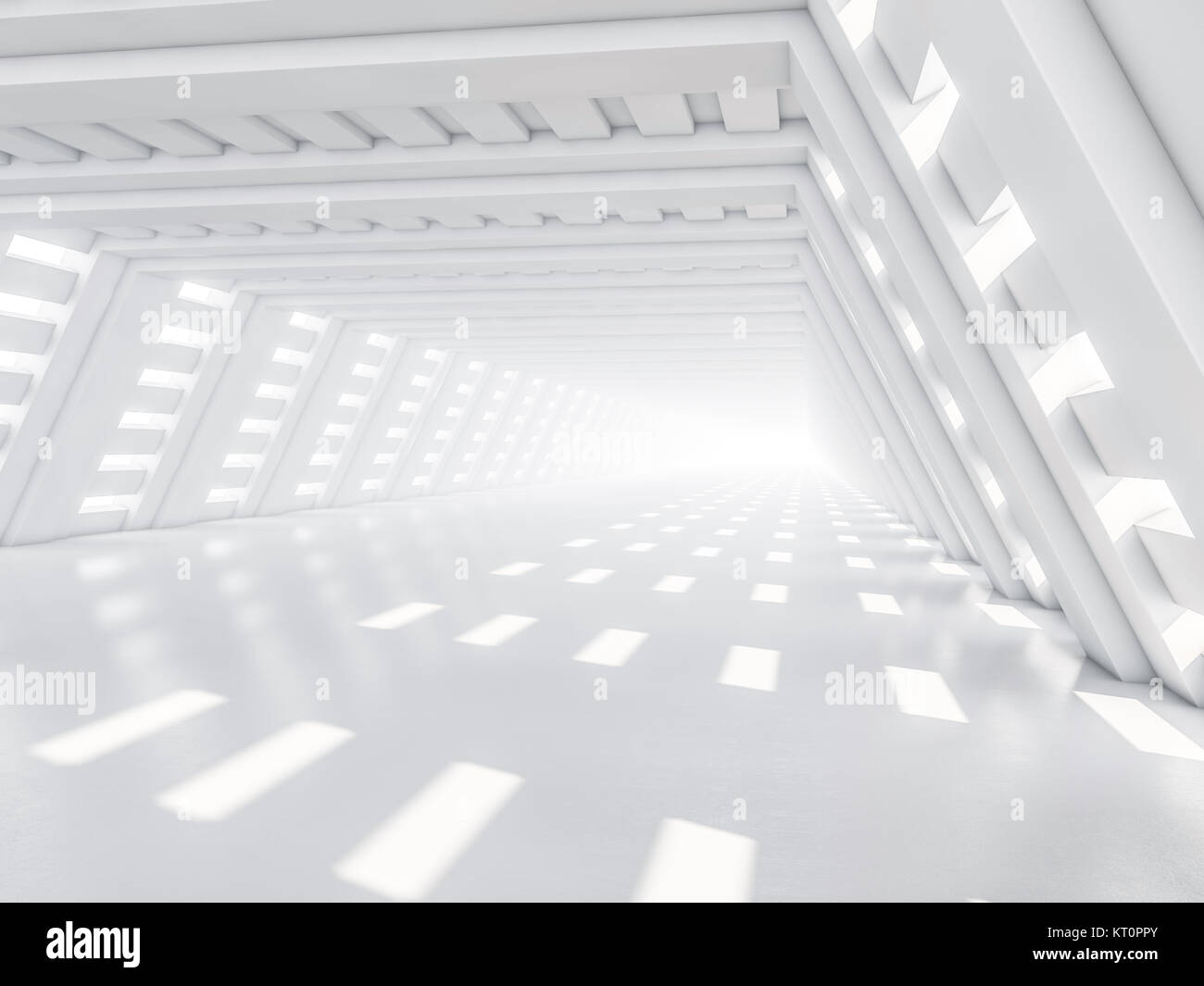 Abstract modern architecture background, empty white open space ...
