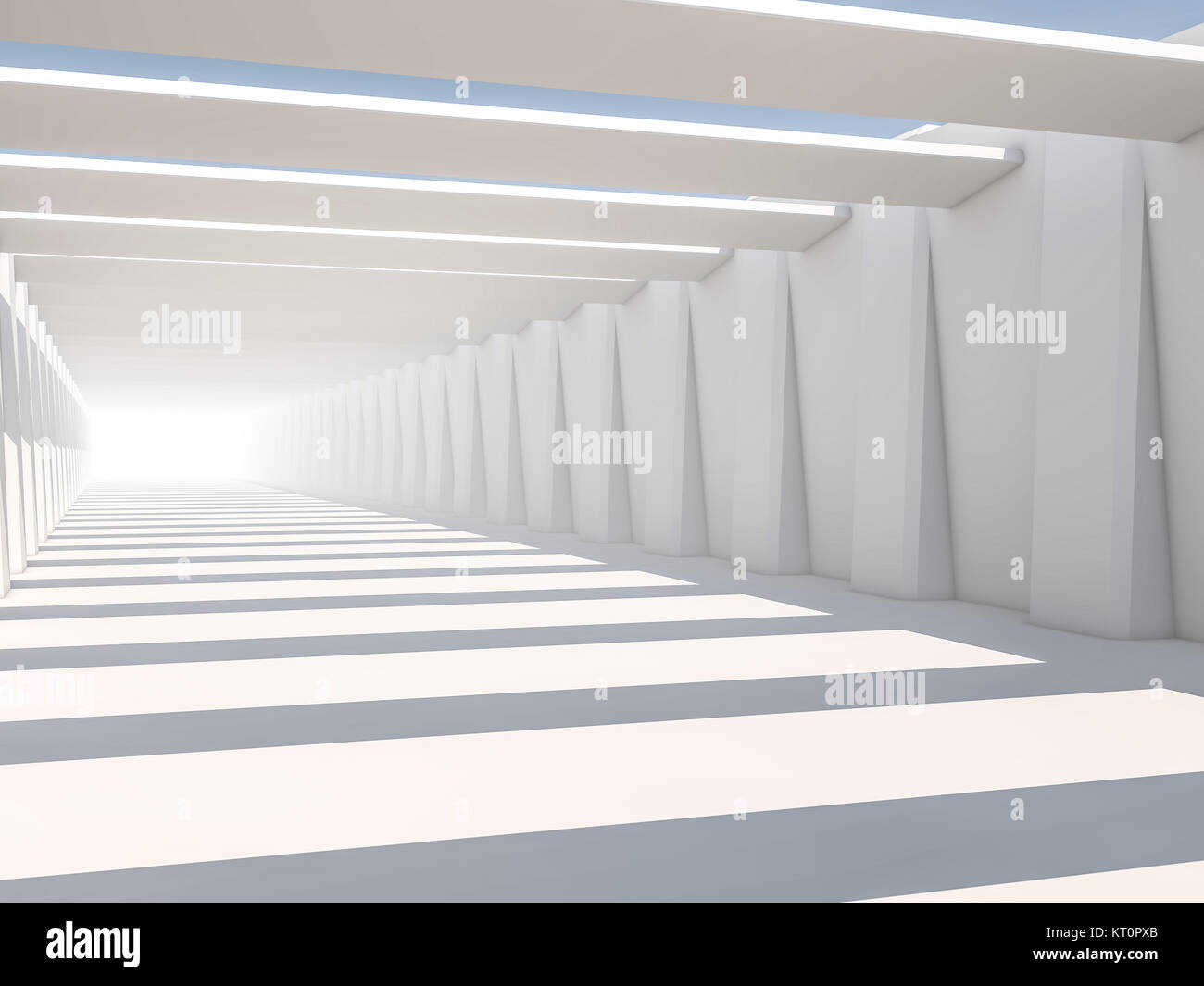 Abstract modern architecture background, empty white open space ...