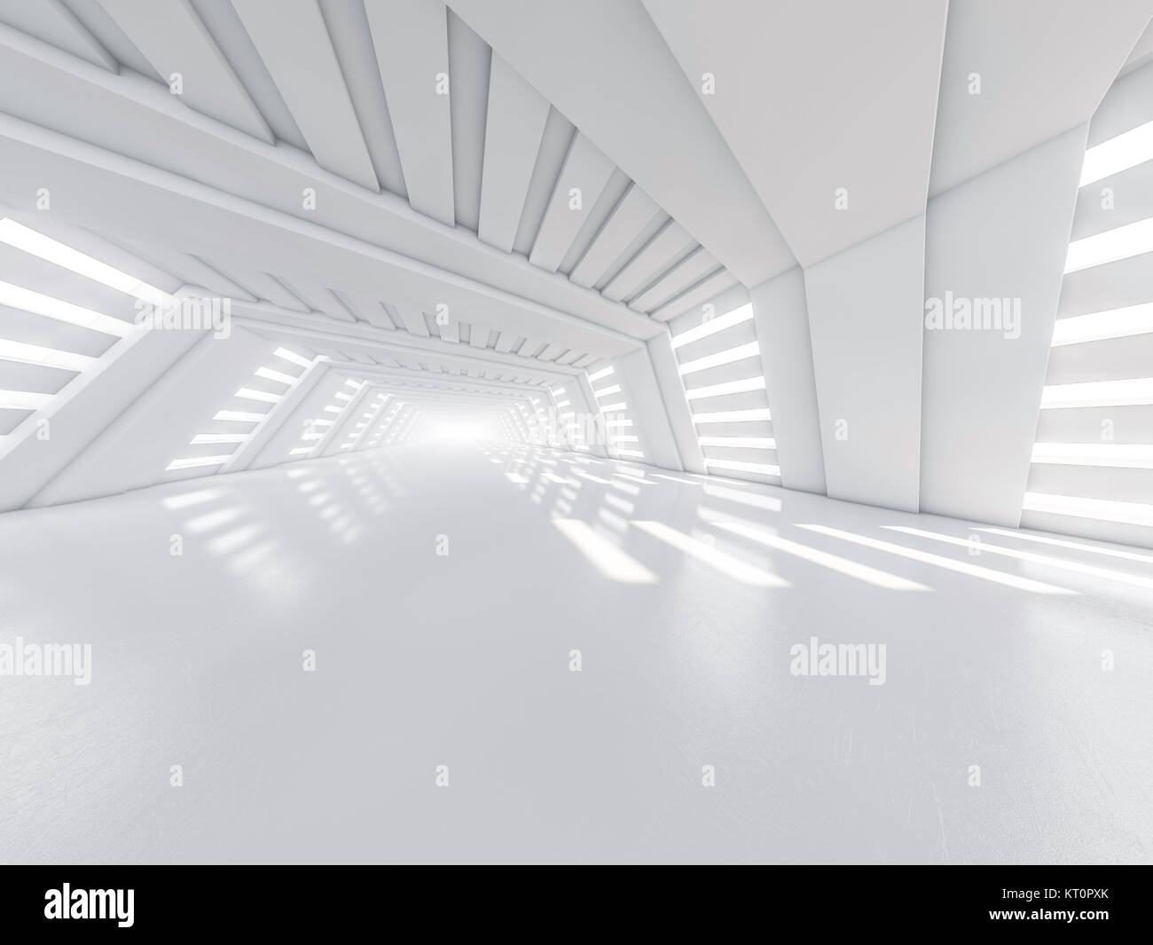 Abstract modern architecture background, empty white open space ...
