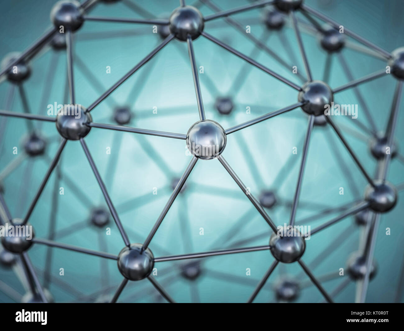 Molecular abstract structure. 3D rendering Stock Photo - Alamy