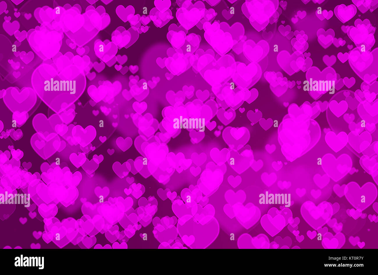 Background of heart bokeh for valentine's day concept Stock Photo - Alamy