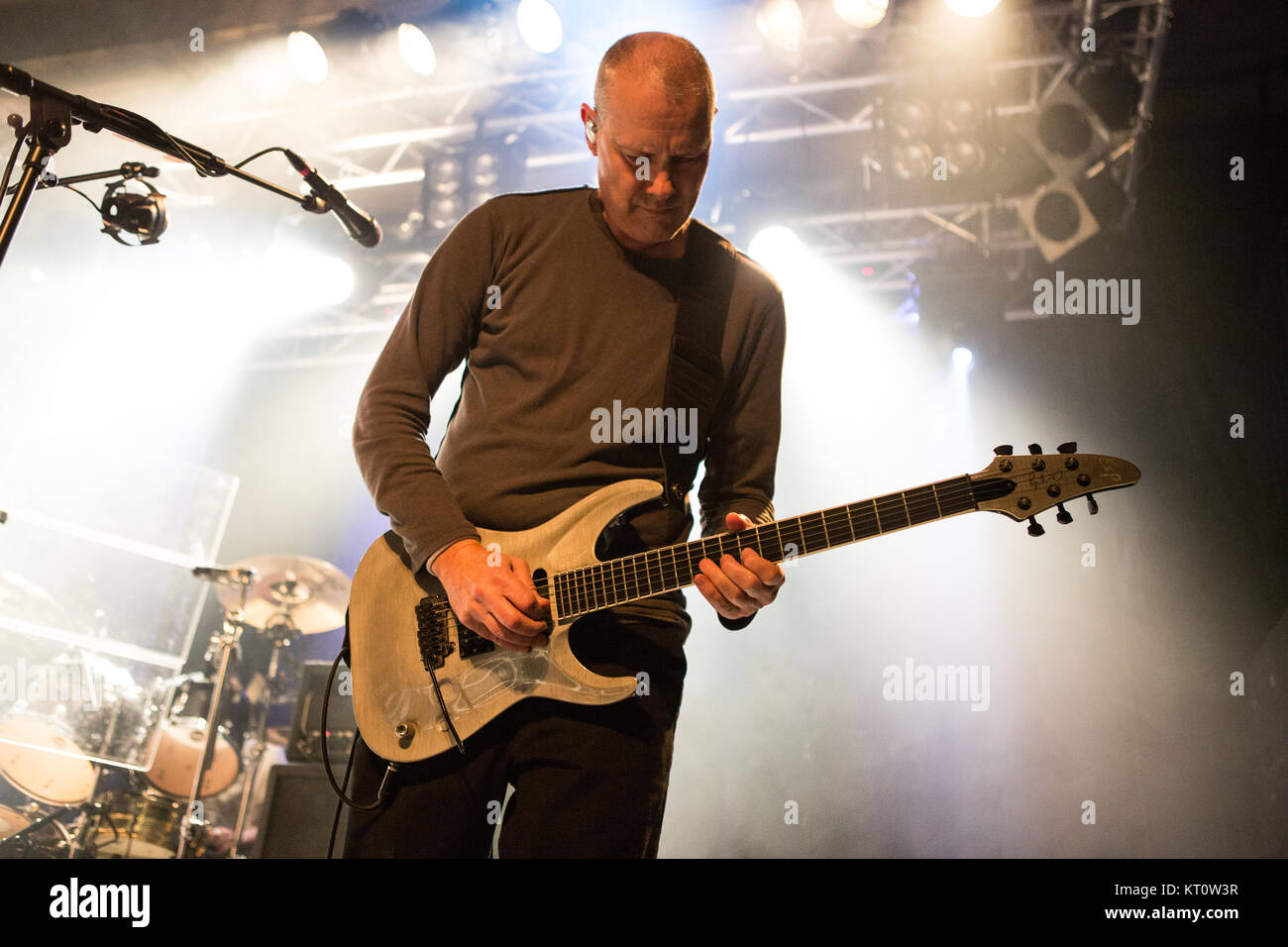 The American alternative metal band Helmet performs a live concert at