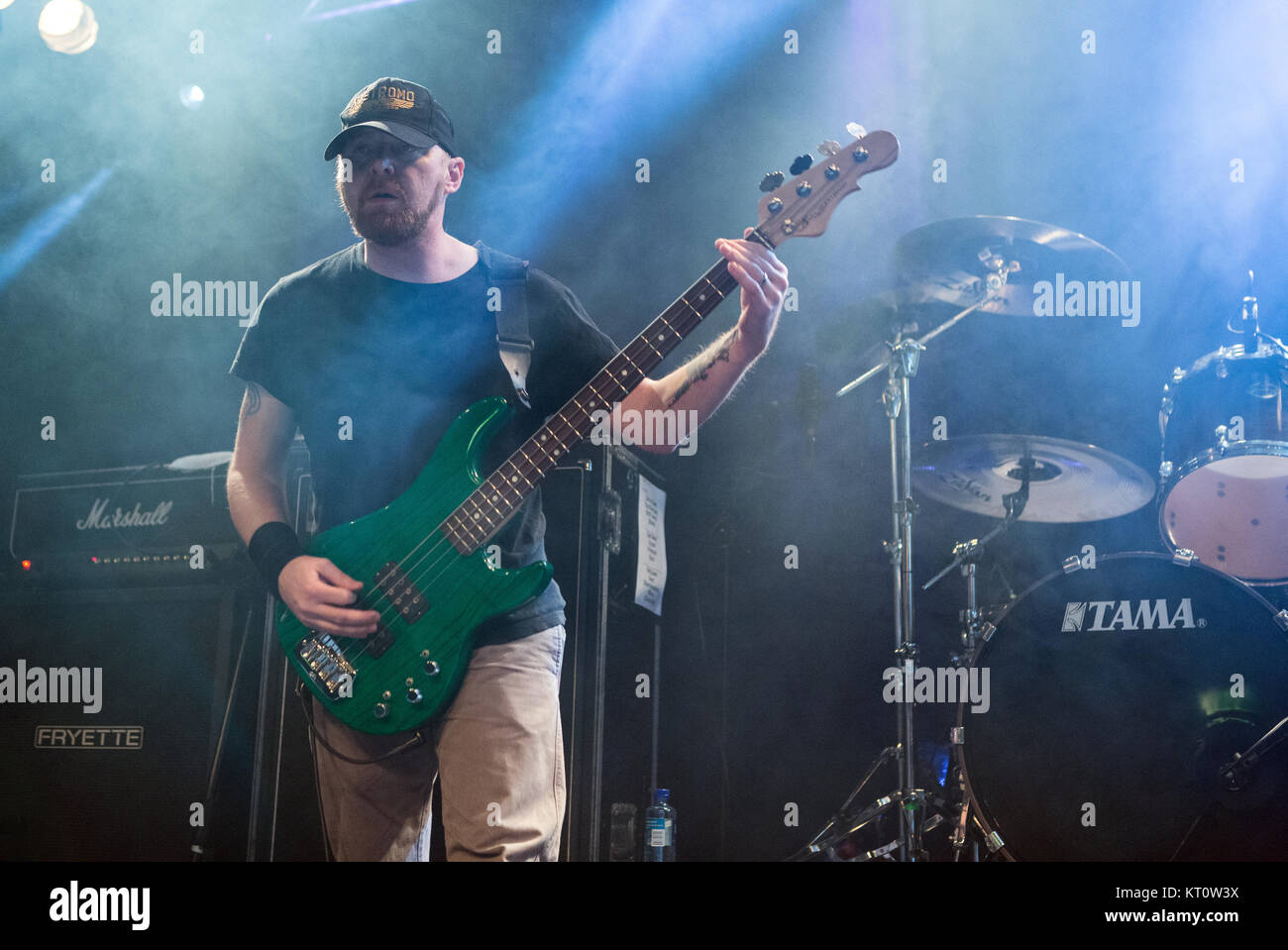 The American alternative metal band Helmet performs a live concert at