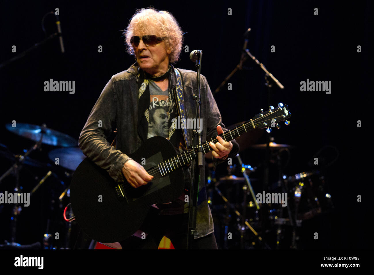 The English singer, songwriter and musician Ian Hunter performs a live concert with The Rant Band at Oslo Konserthus in Oslo. Norway, 11/06 2017. Stock Photo