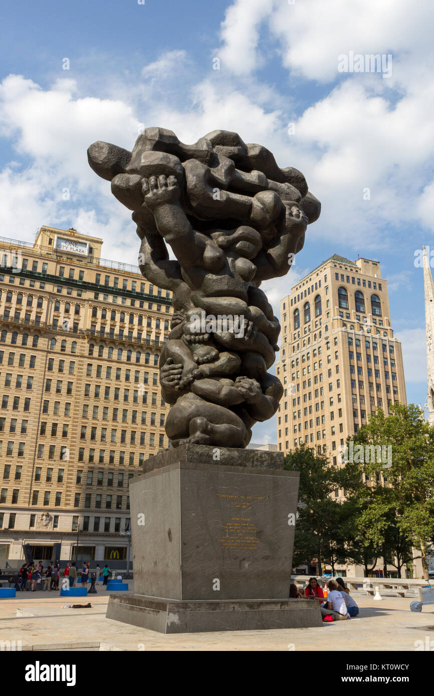 The Government of the People, bronze sculpture by Jacques Lipchitz