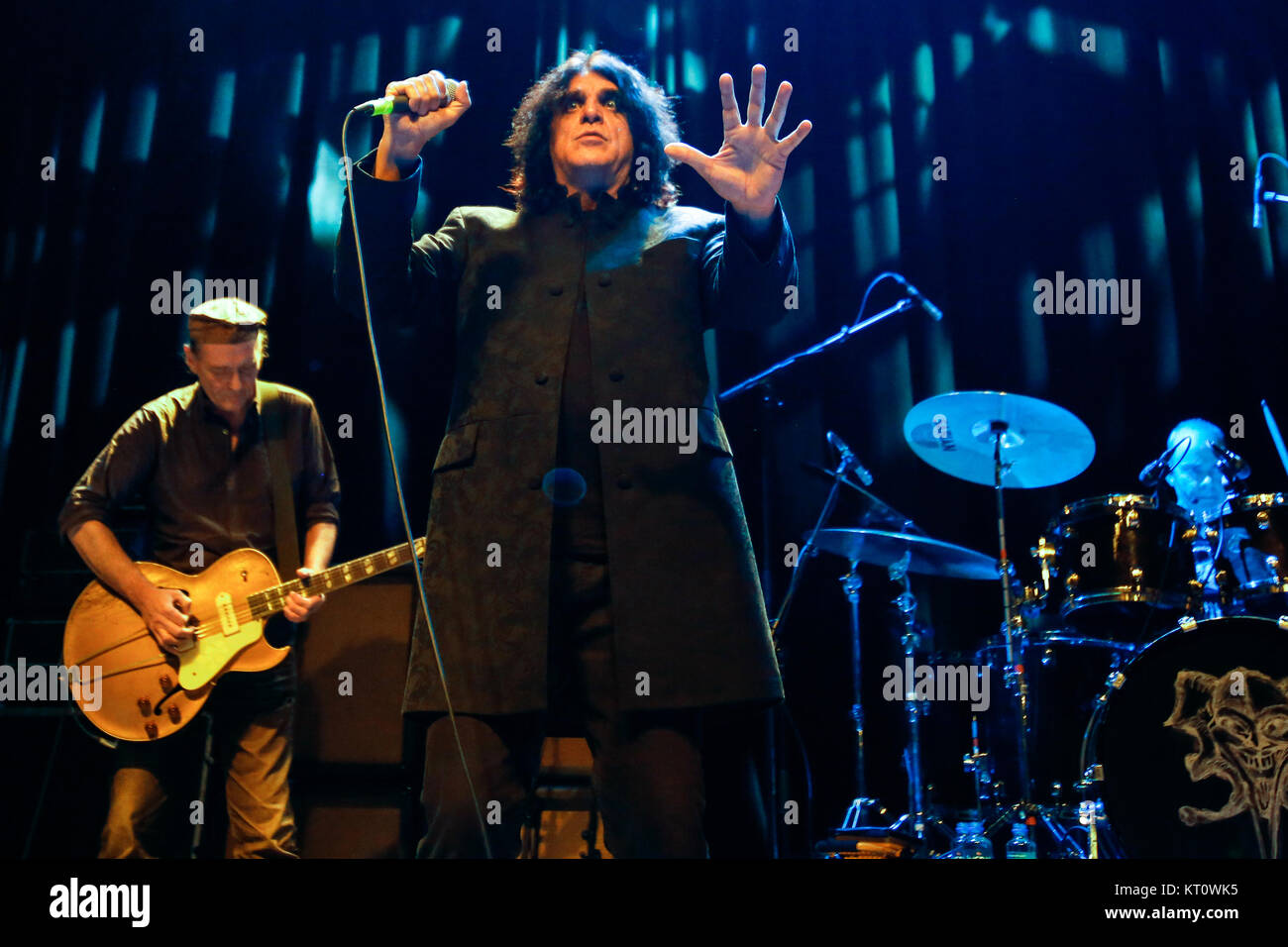 The English rock band Killing Joke performs a live concert at
