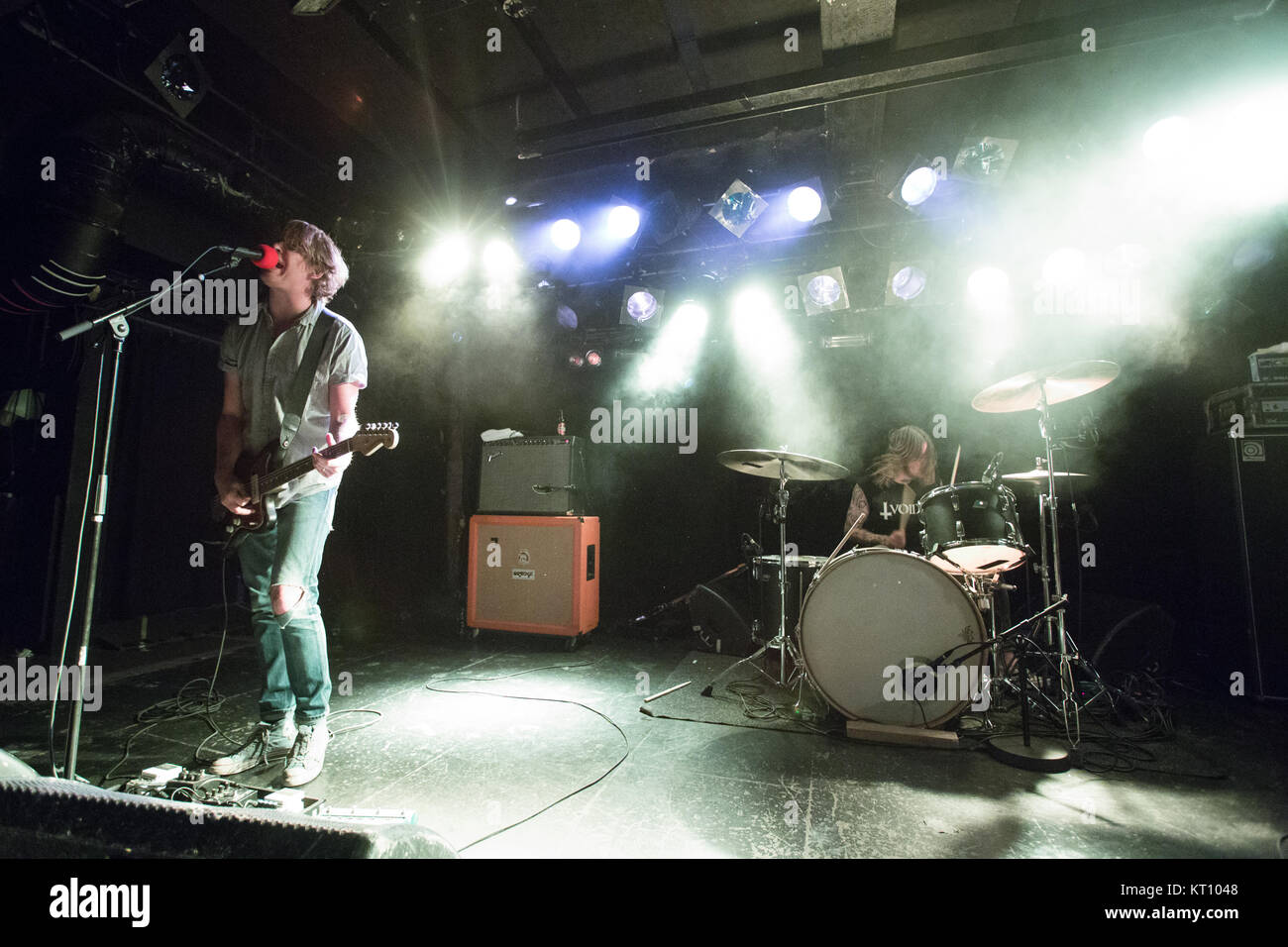 The Canadian noise rock band METZ performs a live concert at John Dee ...