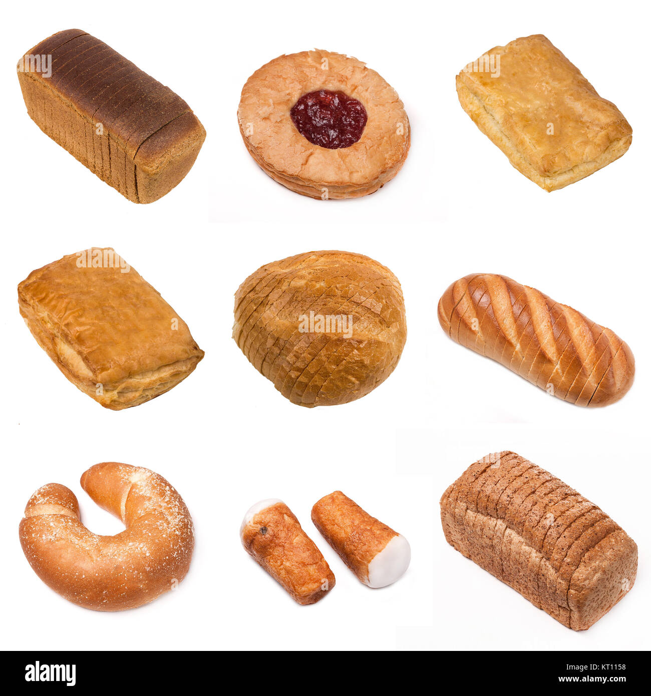 set of a different bakery products Stock Photo Alamy