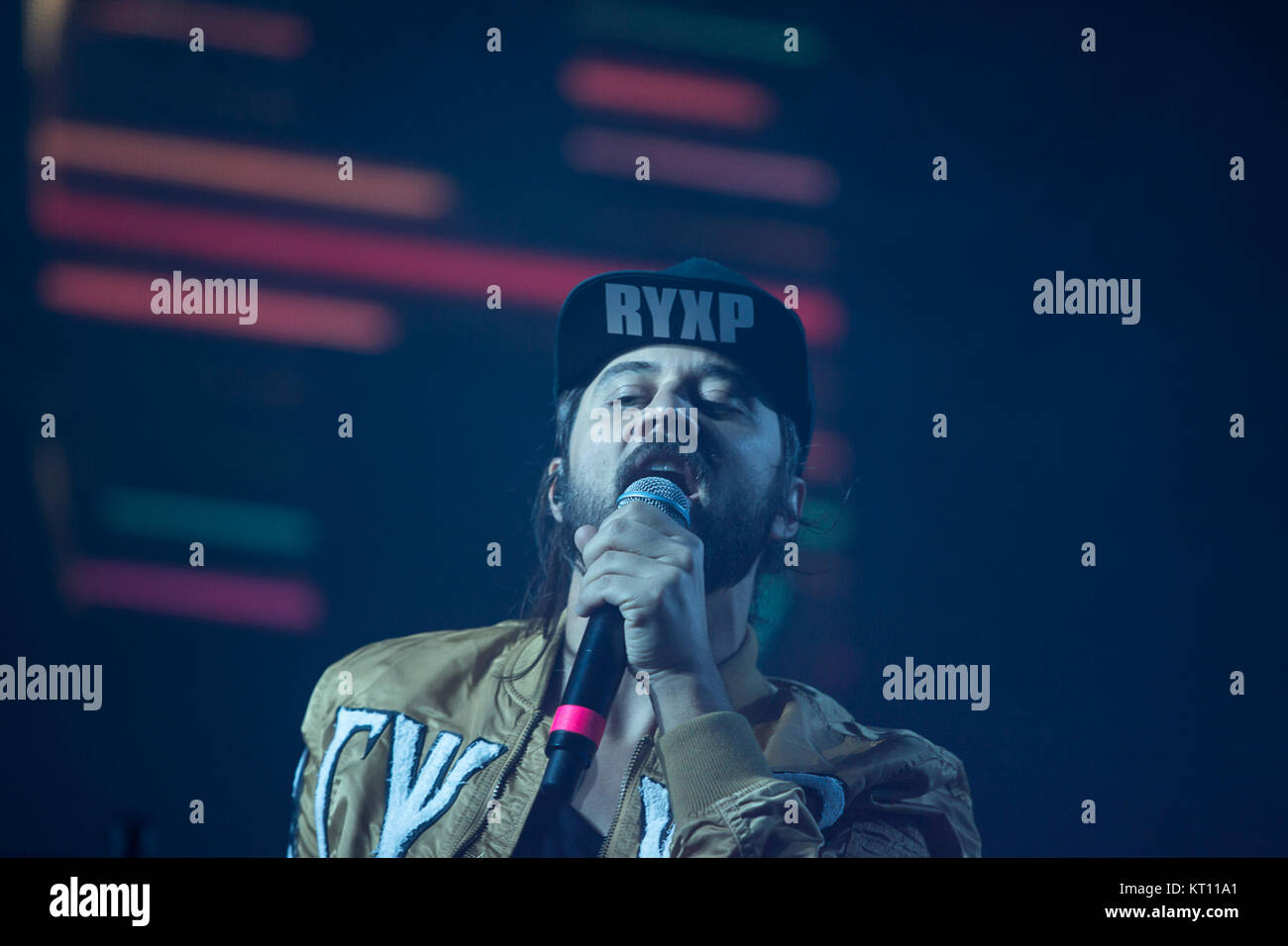 The Norwegian electronic music duo Röyksopp performs a live concert at