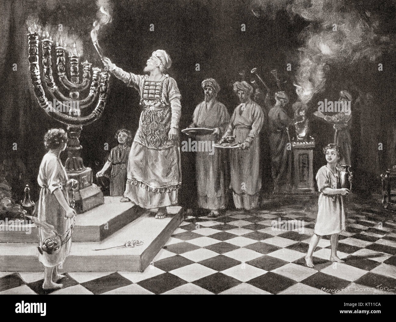 Seven branched menorah hires stock photography and images Alamy