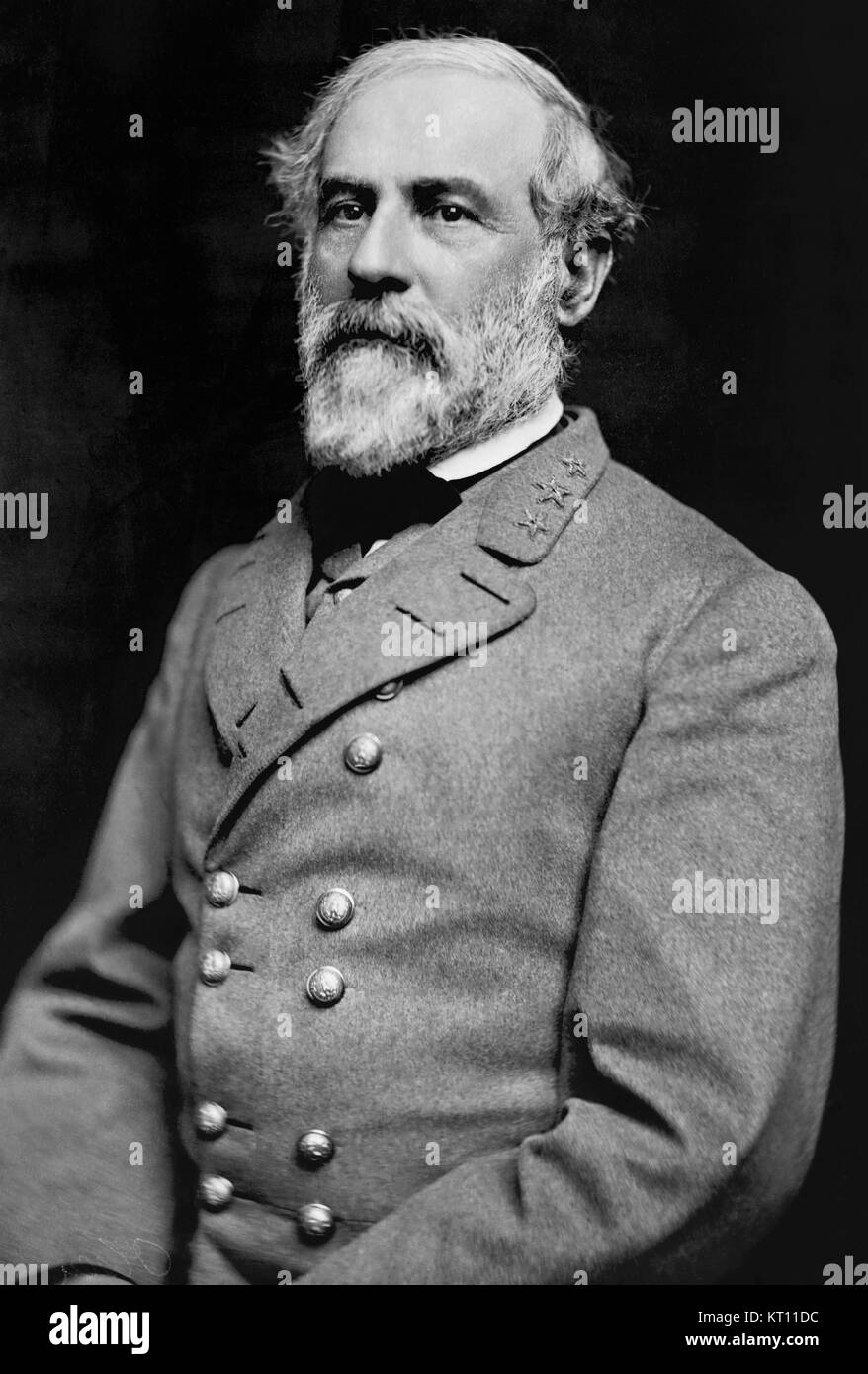 Robert Edward Lee, 1807 – 1870. American soldier, commander of the Confederate Army of Northern Virginia in the American Civil War. Stock Photo