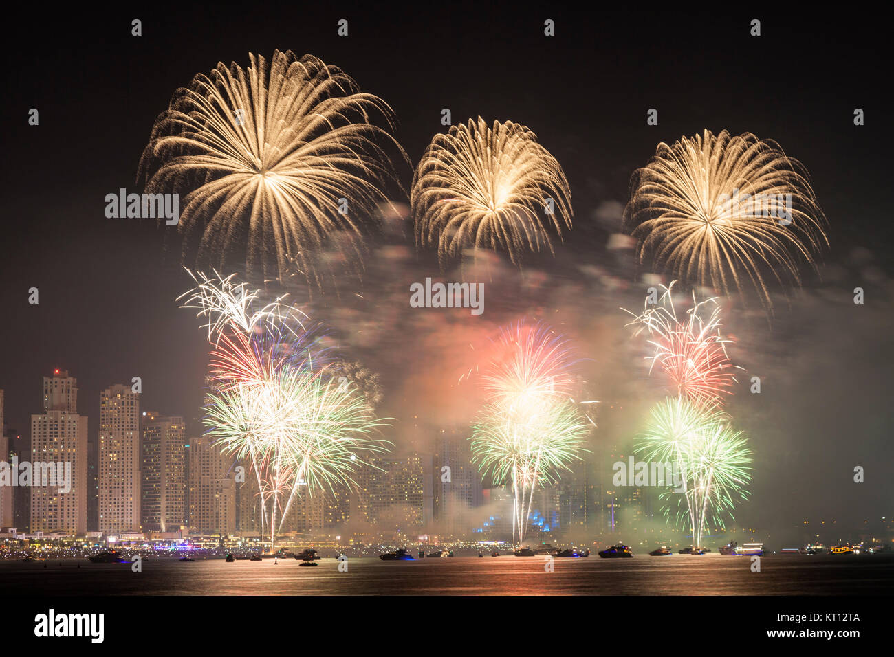 national day fireworks in dubai Stock Photo Alamy