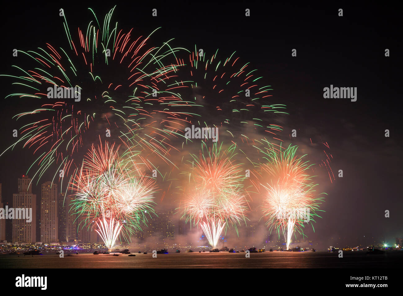 national day fireworks in dubai Stock Photo Alamy