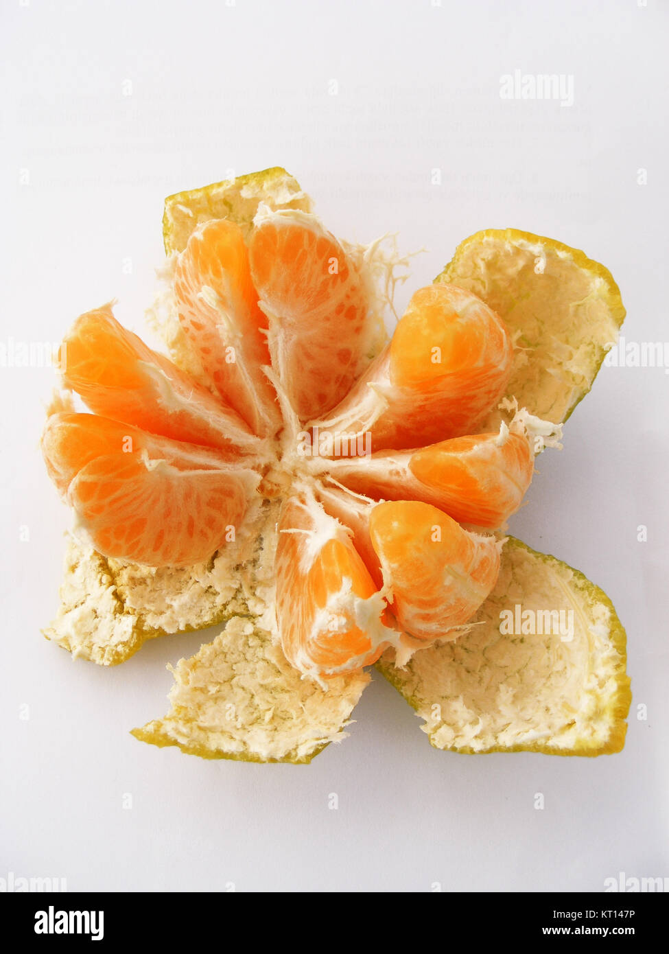 Mandarin slices Stock Photo