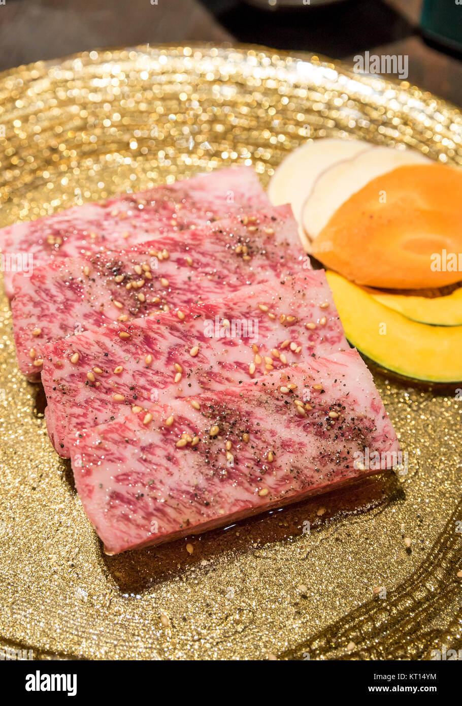 wagyu Sirloin meat BBQ Stock Photo Alamy