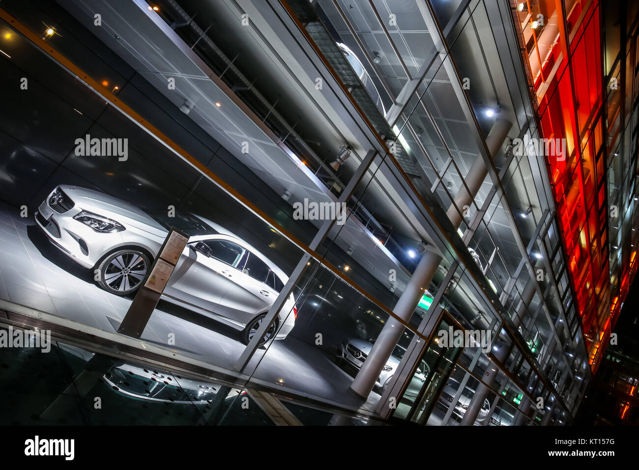 MUNICH, GERMANY DECEMBER 11, 2017 A view of the Mercedes Benz