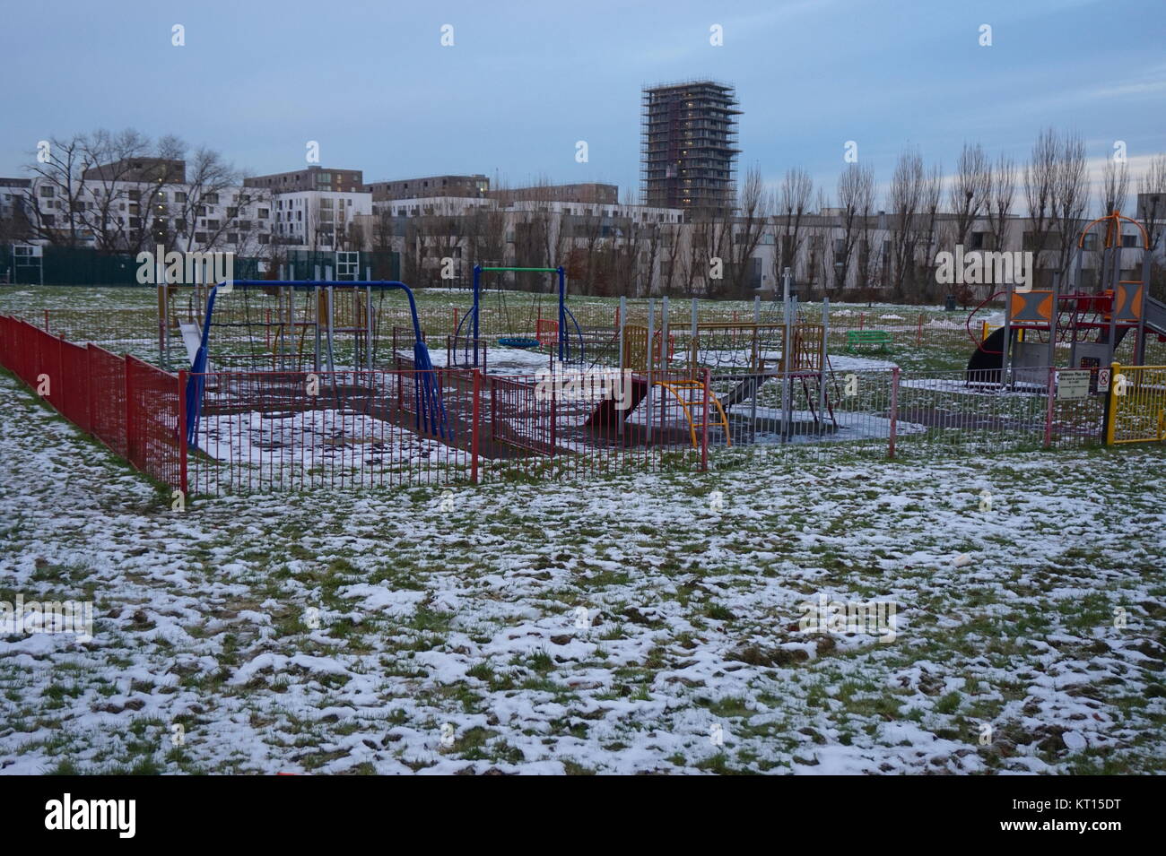 Playground in Grove Park, Colindale, London, United kingdom Stock Photo