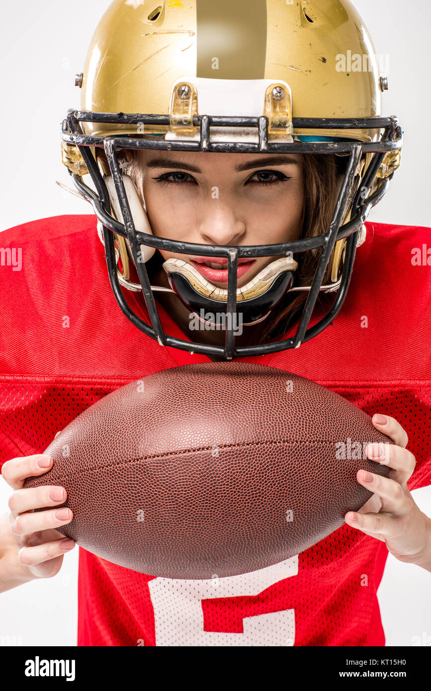 female american football player Stock Photo Alamy