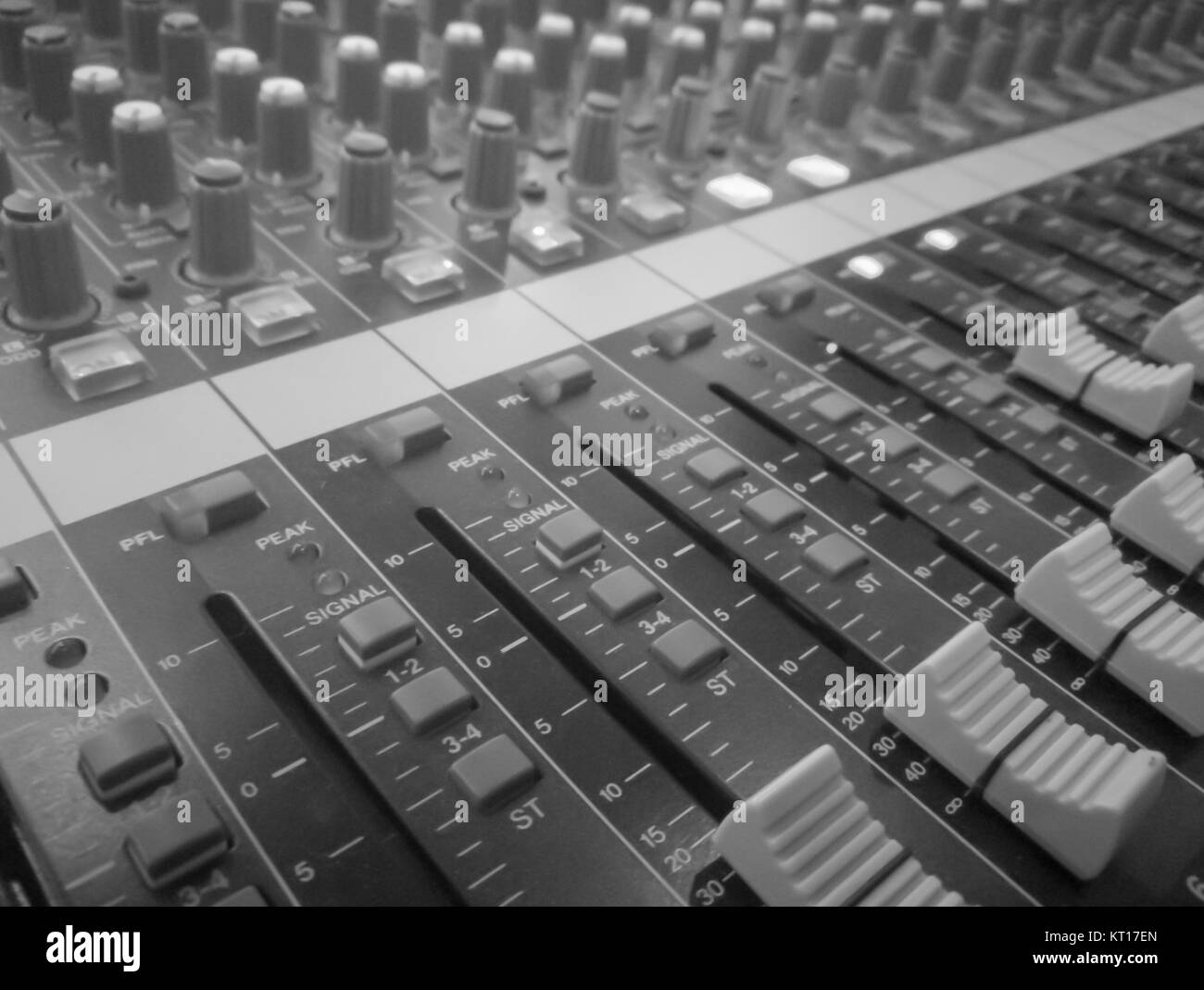 audio mixer, music equipment Stock Photo Alamy
