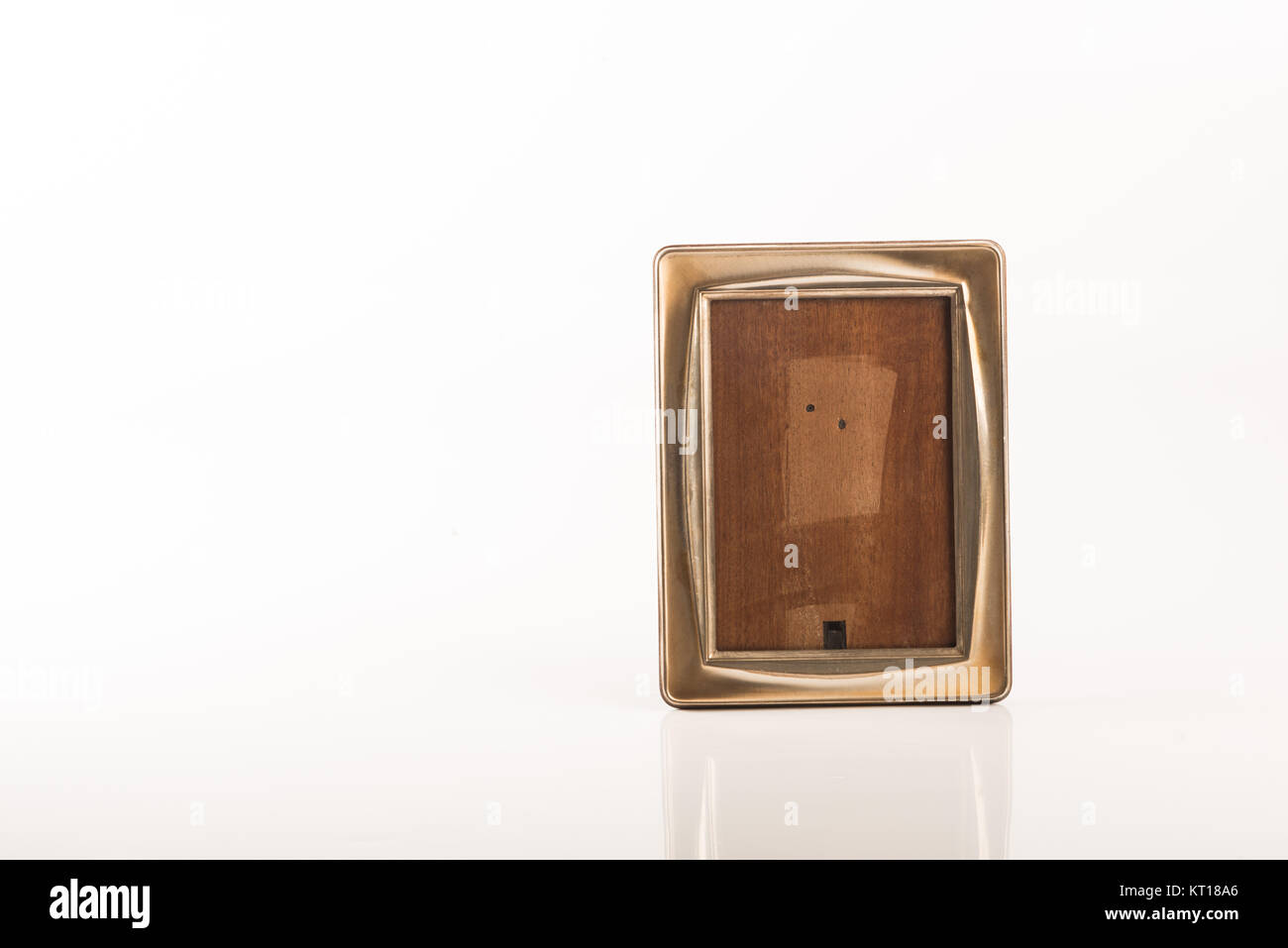 Vintage silver photo frame over a white background Stock Photo Alamy