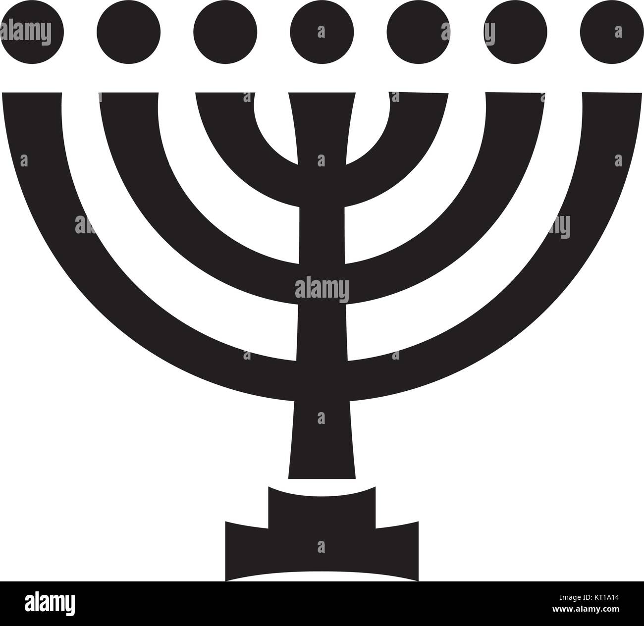 Menorah (ancient Hebrew seven-candleholder), sacred candelabrum with