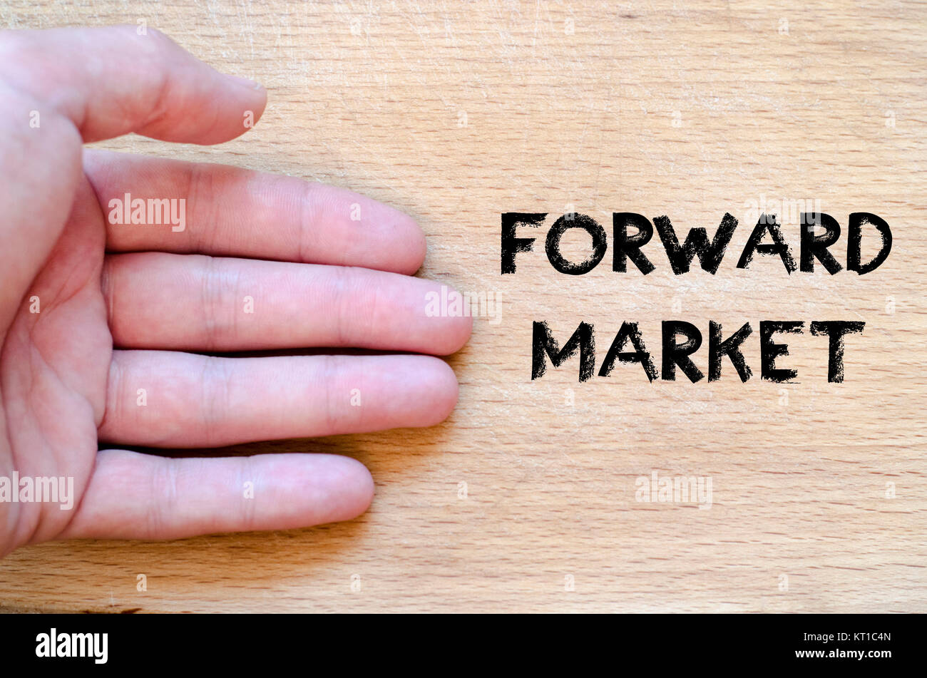Forward market text concept Stock Photo