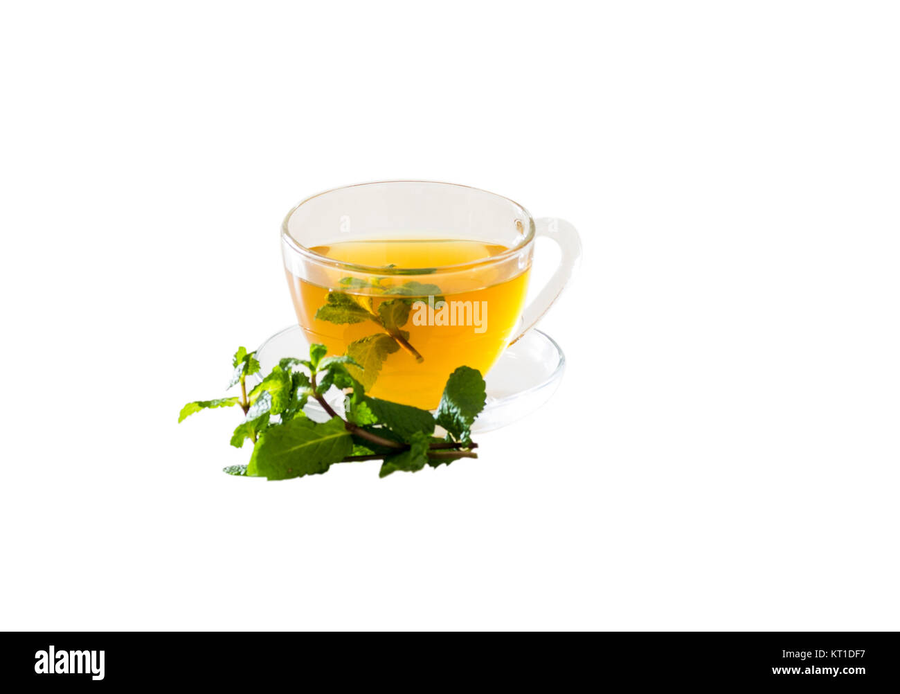 Cup with green tea Stock Photo Alamy