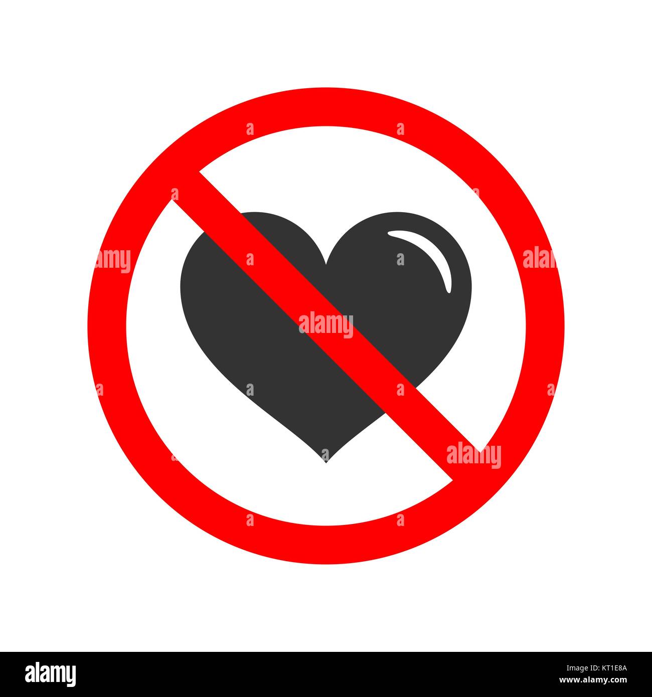 No love allowed sign Stock Vector Image & Art Alamy