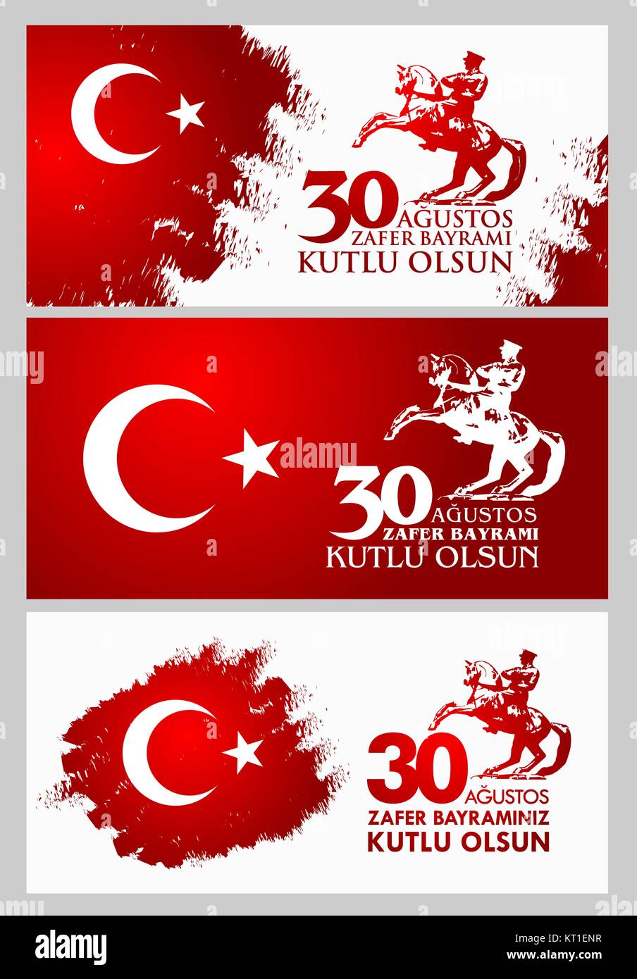 30 Agustos Zafer Bayrami Translation August 30 Celebration Of Victory And The National Day In Turkey Stock Vector Image Art Alamy
