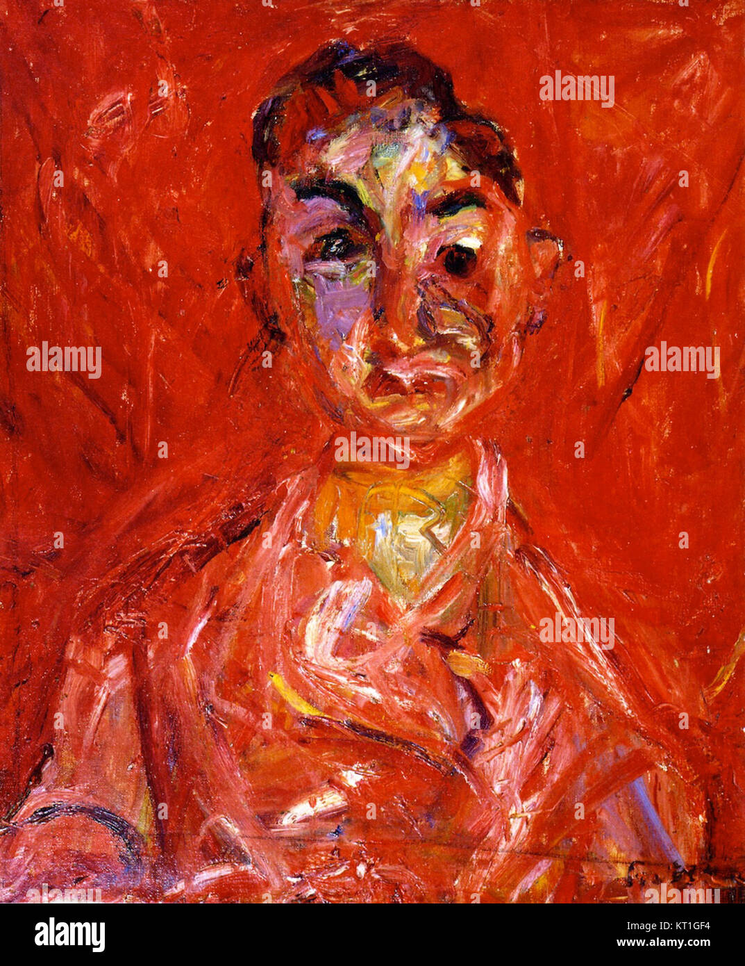 Butcher Boy (Le GarC3A7on boucher) by Chaim Soutine Stock Photo