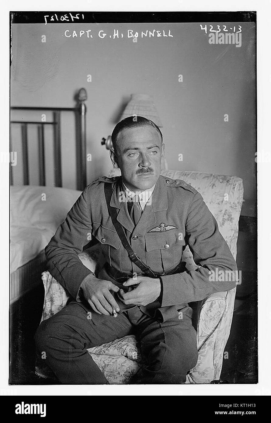 A portrait of Captain G.H. Bonnell, captured in a historical photograph ...