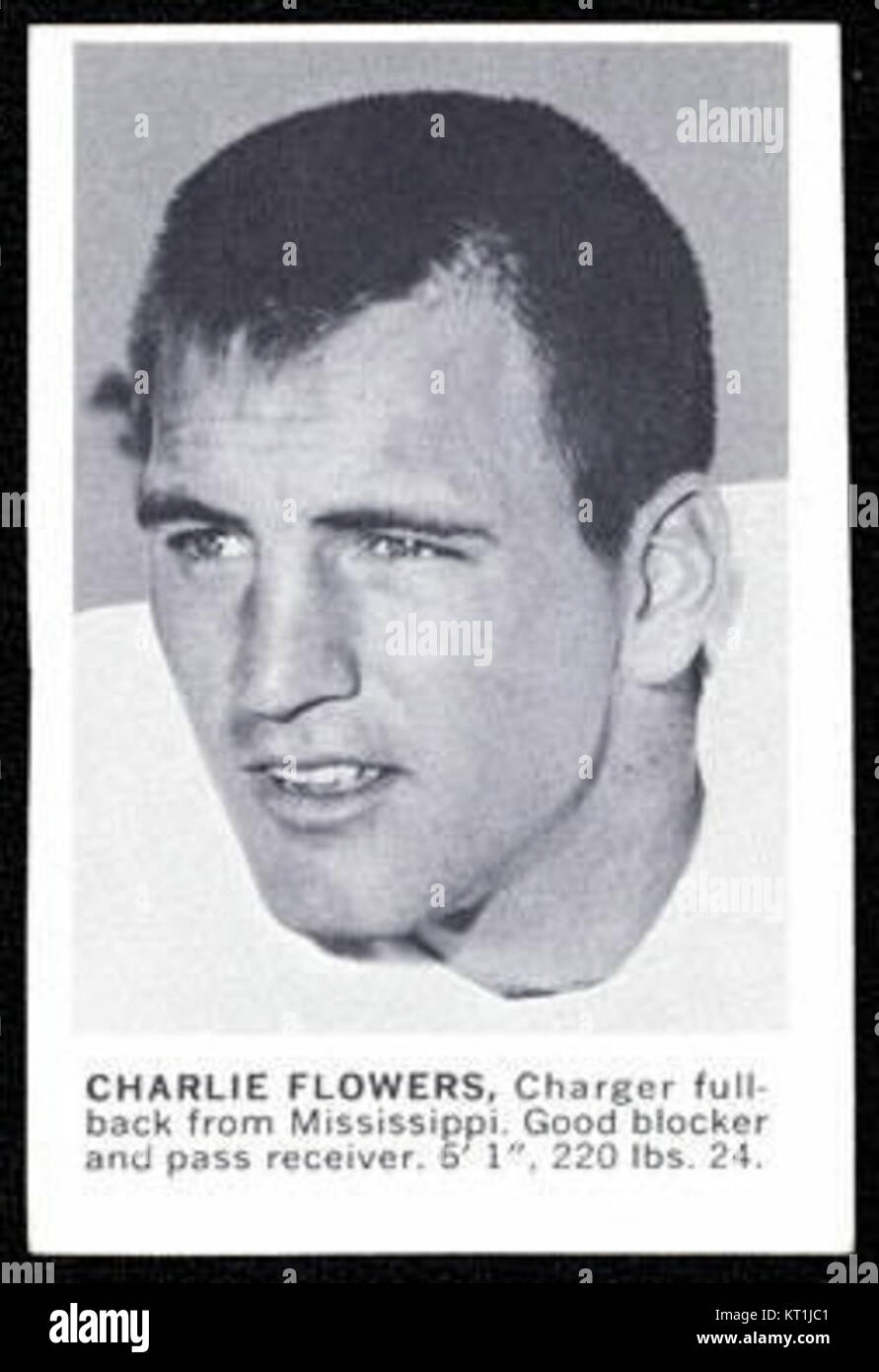 Charlie Flowers 1961 Stock Photo Alamy