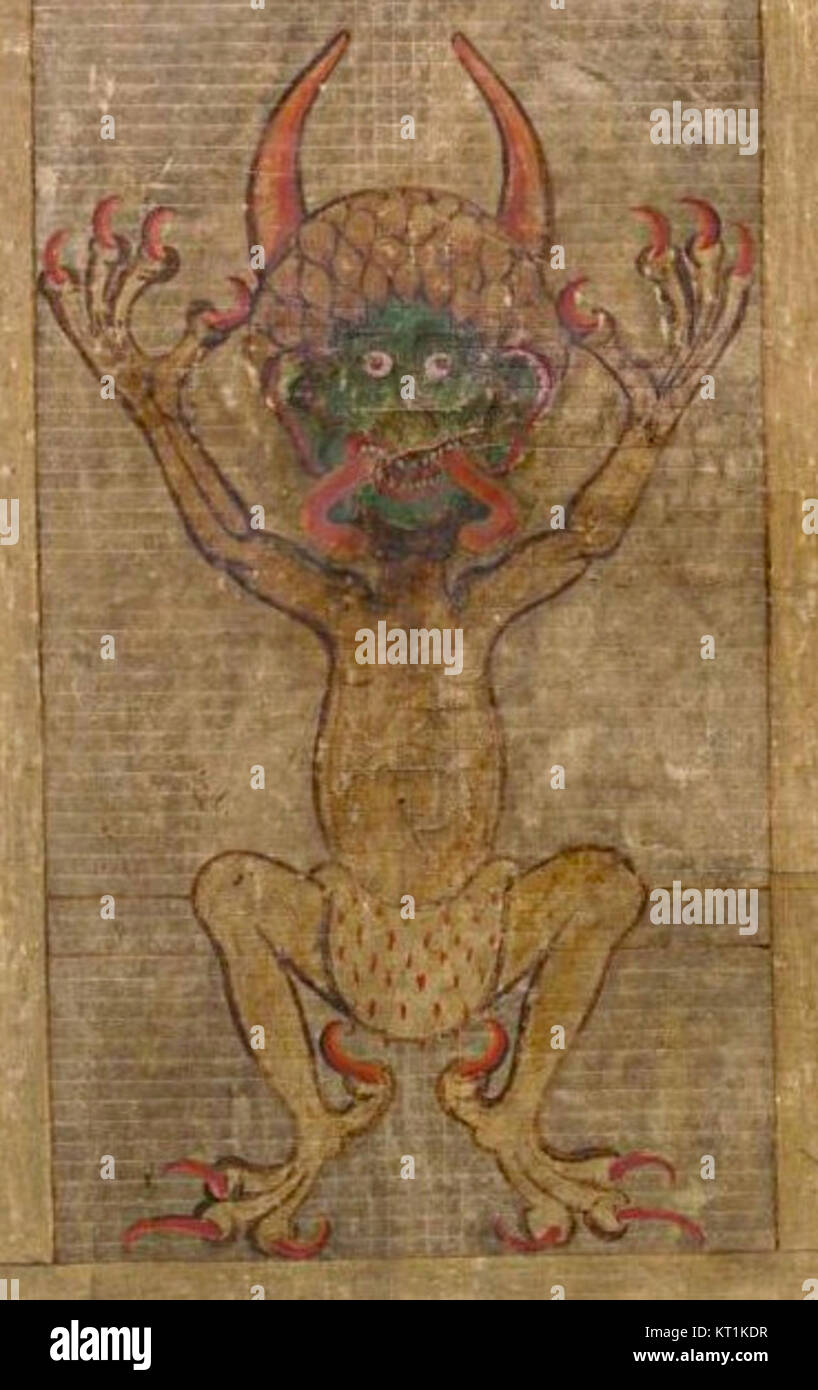 Codex Gigas devil Stock Photo - Alamy