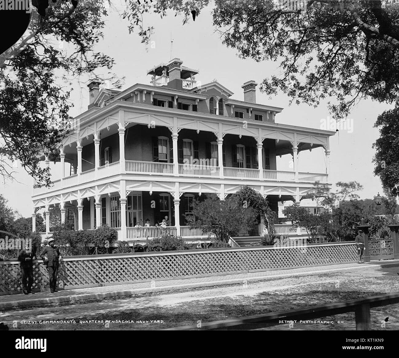 Commandant's quarters, Pensacola Navy Yard Stock Photo