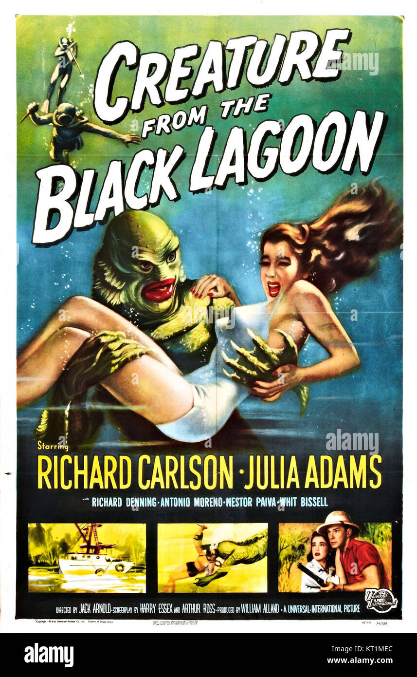 Creature from the Black Lagoon poster Stock Photo